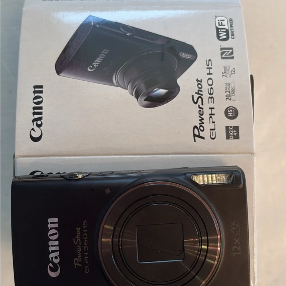 Canon PowerShot ELPH 360 HS Compact Digital Camera — Black